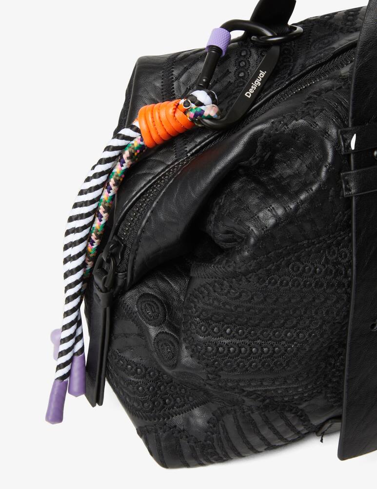 rinascente Desigual Borsa media ricamata fiori