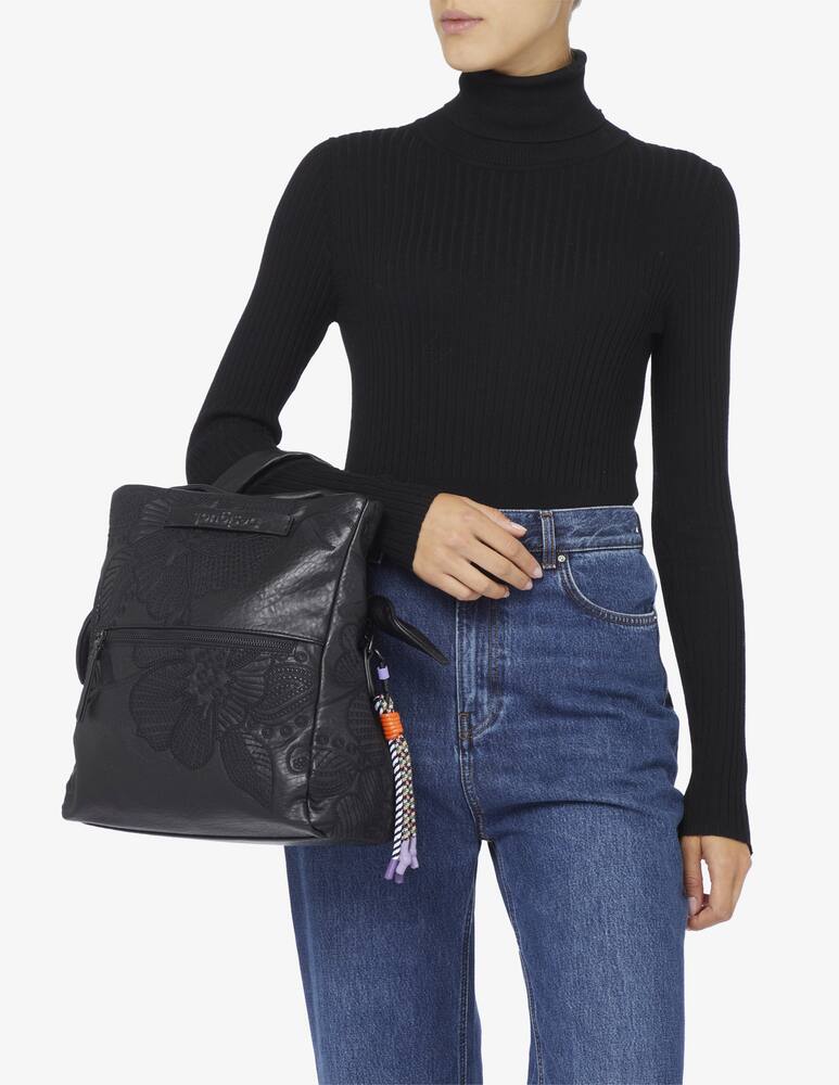 rinascente Desigual Medium bag embroidered with flowers