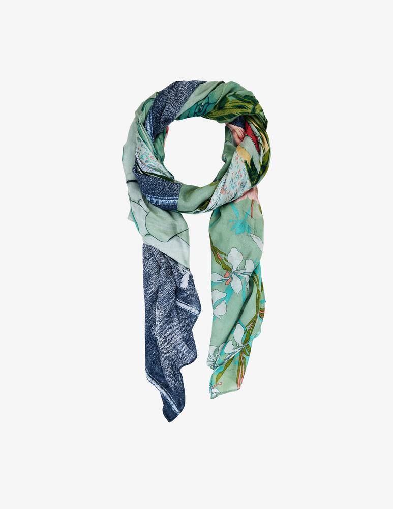 rinascente Desigual Delicate patch rectangle scarf