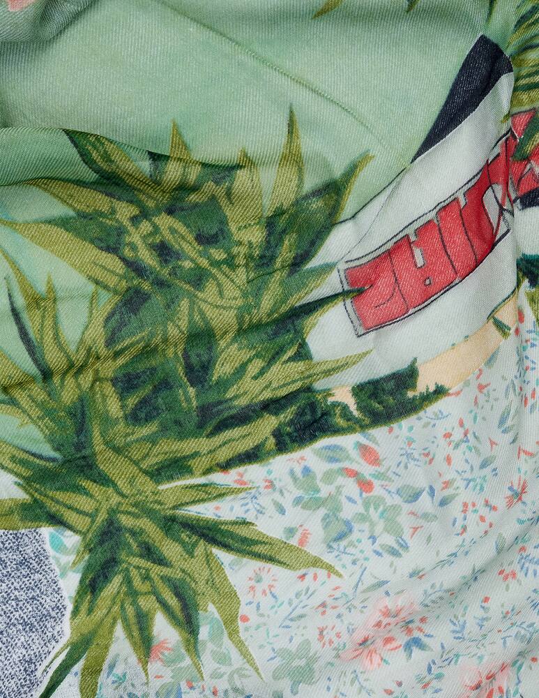 rinascente Desigual Delicate patch rectangle scarf