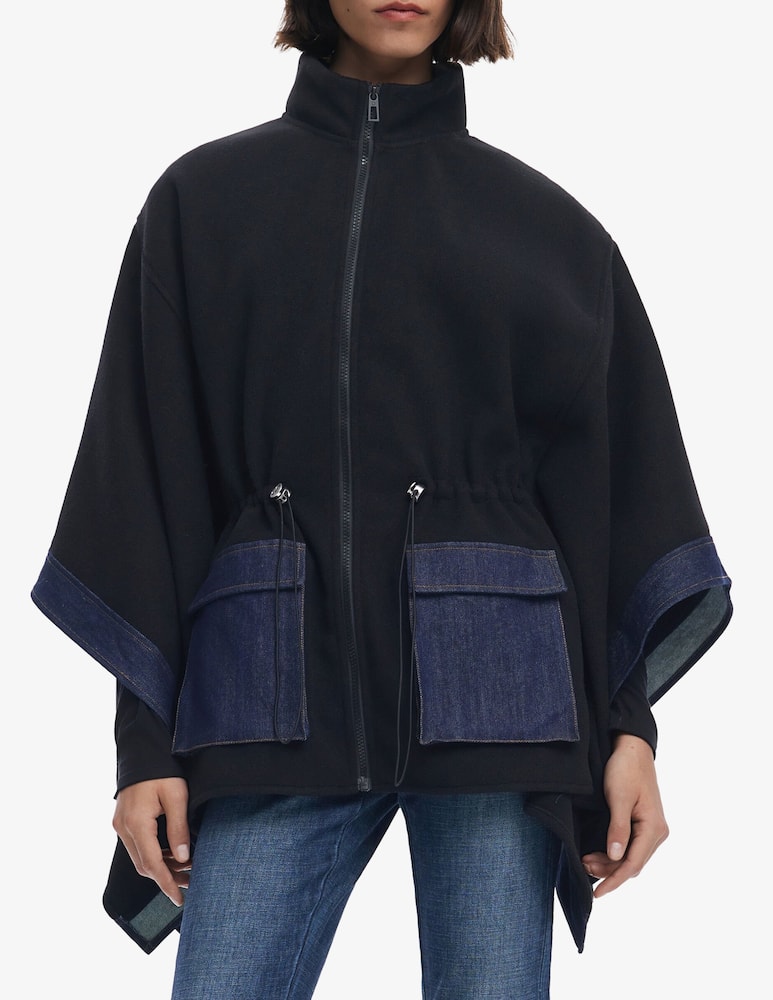 rinascente Desigual Poncho denim Aldama