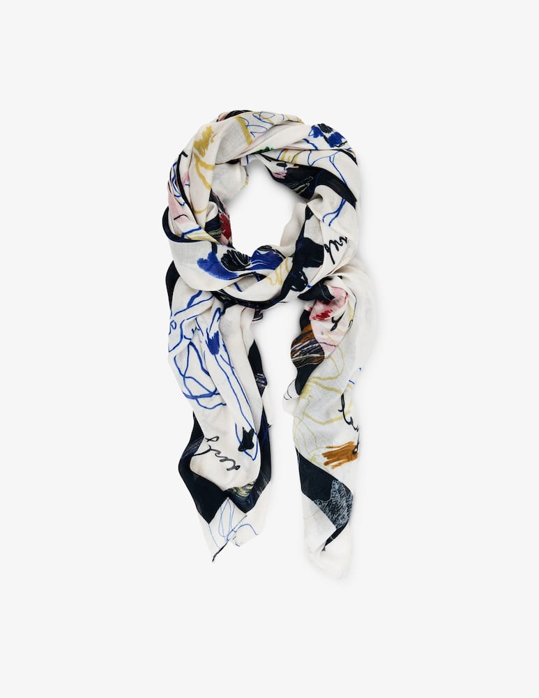 rinascente Desigual Arty trazo foulard