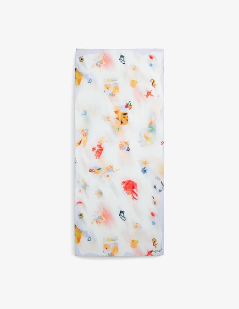 rinascente Desigual Sciarpa con stampa blur