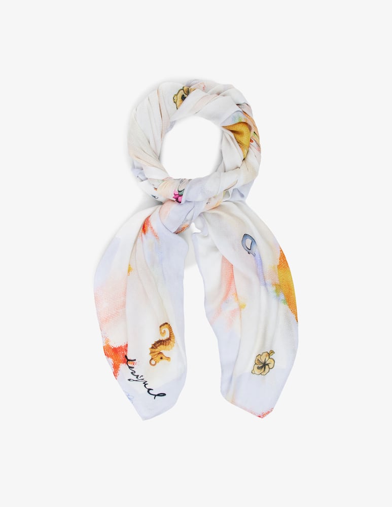 rinascente Desigual Sciarpa con stampa blur
