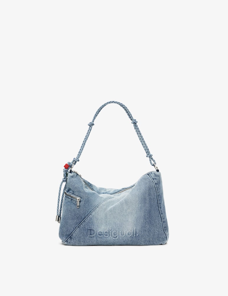 rinascente Desigual Borsa hobo in jeans Leiria