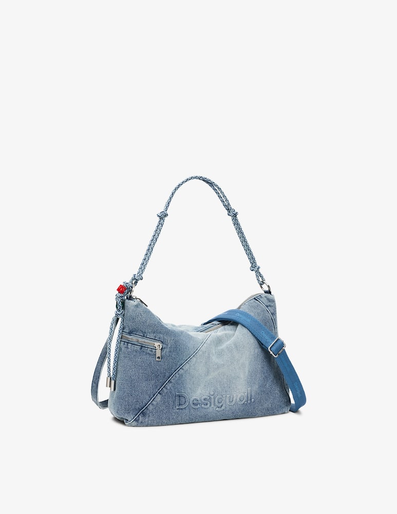 rinascente Desigual Borsa hobo in jeans Leiria