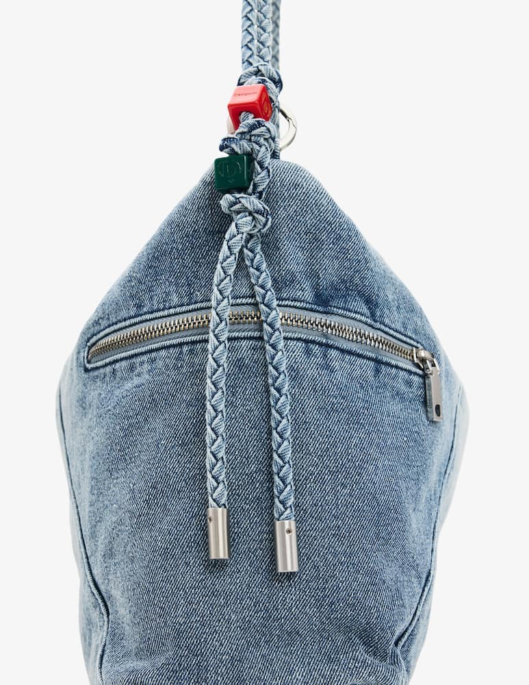 rinascente Desigual Borsa hobo in jeans Leiria