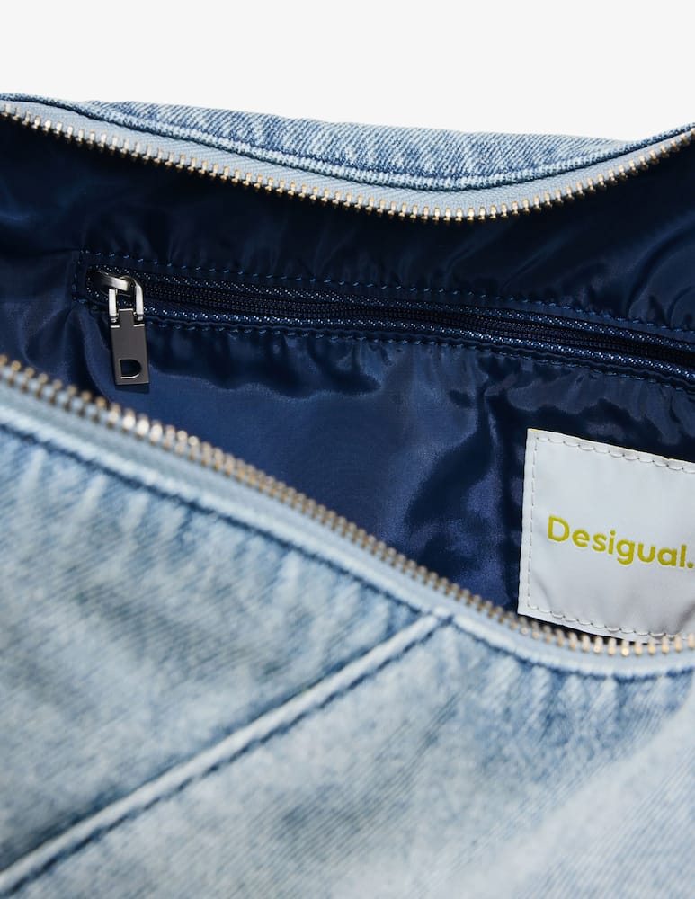 rinascente Desigual Borsa hobo in jeans Leiria