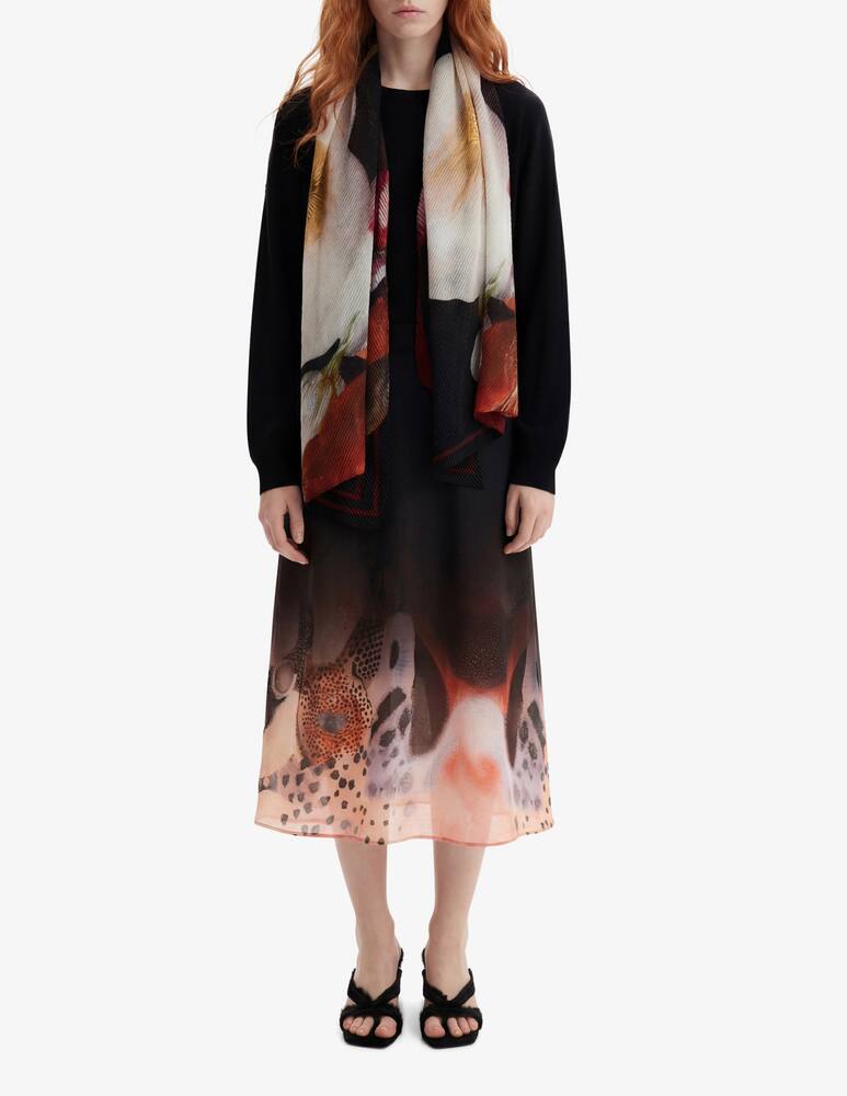 Desigual Foulard floreale plissettato - immagine 2 Desigual Foulard floreale plissettato - immagine 2