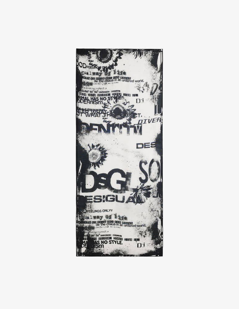 rinascente Desigual Foulard lettering