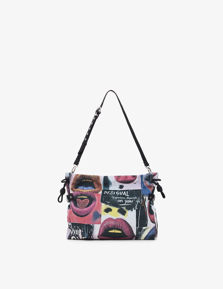 Desigual graffiato blue lifta 2.0 shoulder bag - picture 1