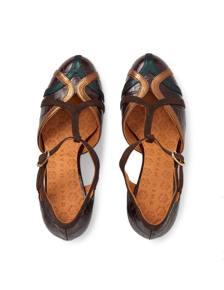 rinascente Chie Mihara U-korea t-bar heeled leather shoes