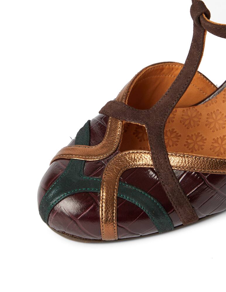 rinascente Chie Mihara U-korea t-bar heeled leather shoes