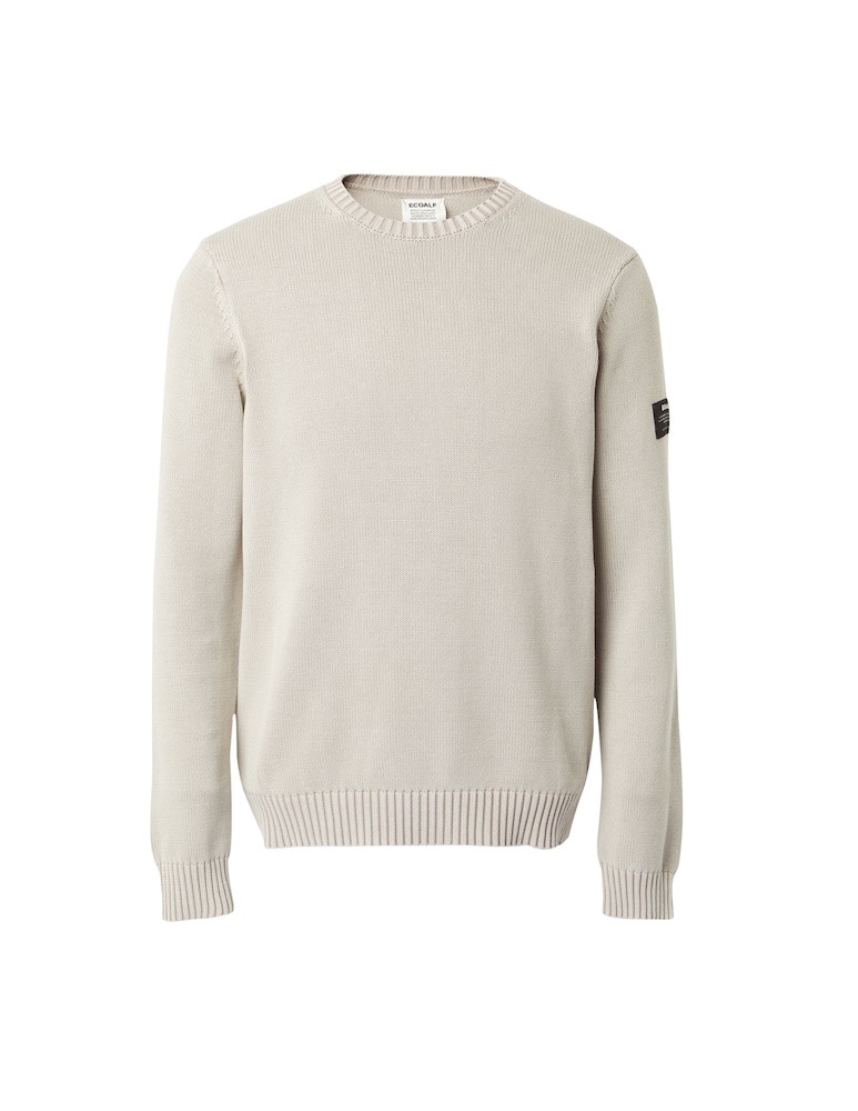 Ecoalf Washed cotton roundneck sweater - beige - picture 5