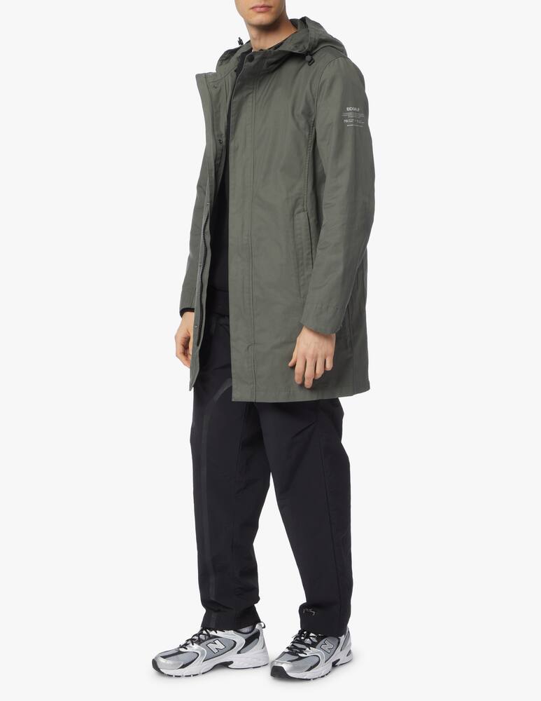 Ecoalf Cotton nylon rain coat - green - picture 2 Ecoalf Cotton nylon rain coat - green - picture 2