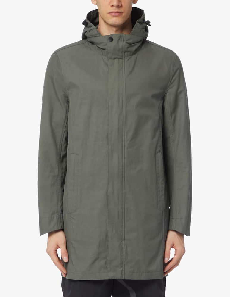 Ecoalf Cotton nylon rain coat - green - picture 1 Ecoalf Cotton nylon rain coat - green - picture 1