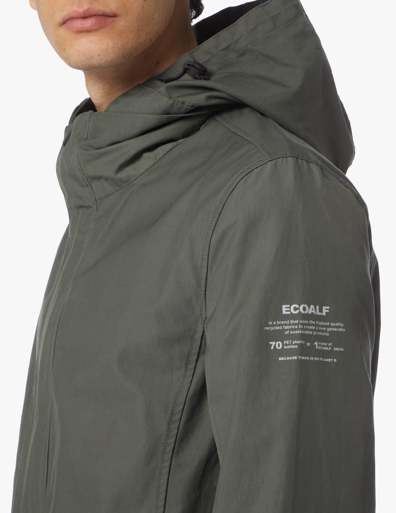 Ecoalf Cotton nylon rain coat - green - picture 4 Ecoalf Cotton nylon rain coat - green - picture 4