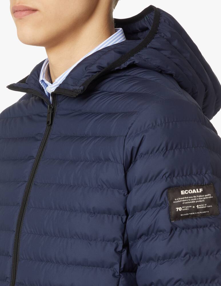 rinascente Ecoalf Giacca 100g con cappuccio - blu