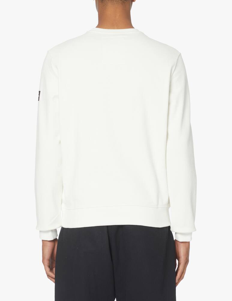 rinascente Ecoalf Felpa girocollo no planet b box - bianco