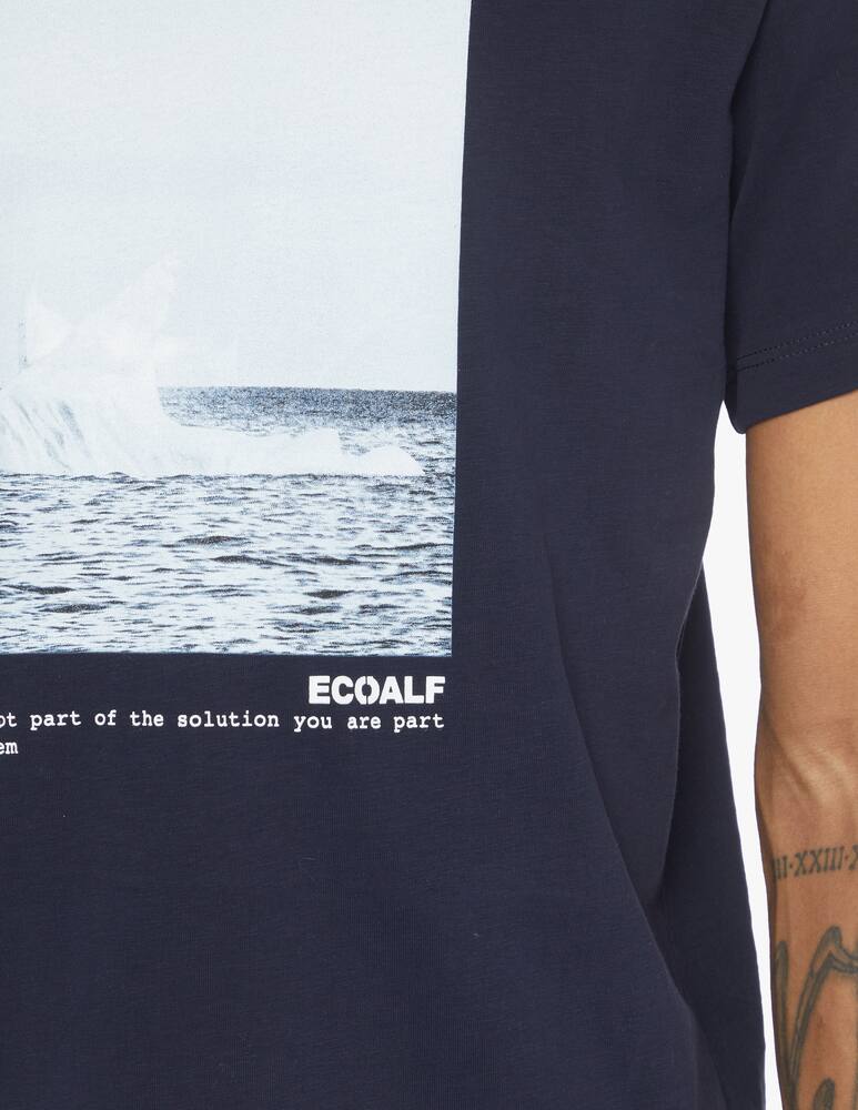 rinascente Ecoalf Graphic glacier t-shirt - blue
