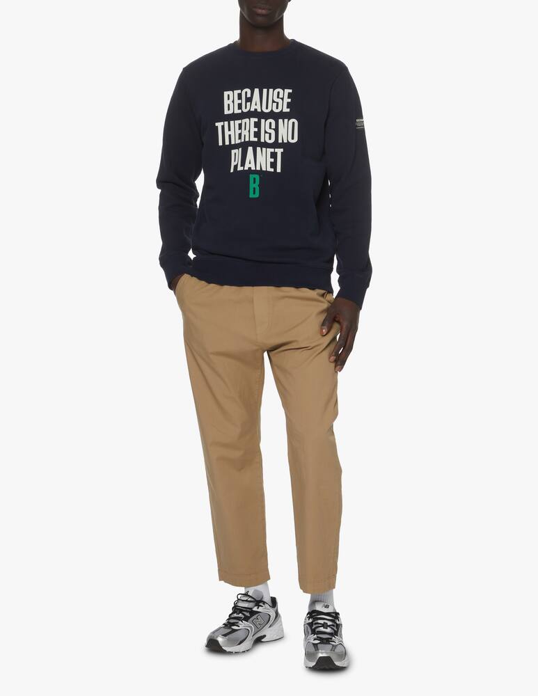 rinascente Ecoalf No planet b roundneck sweatshirt - blue