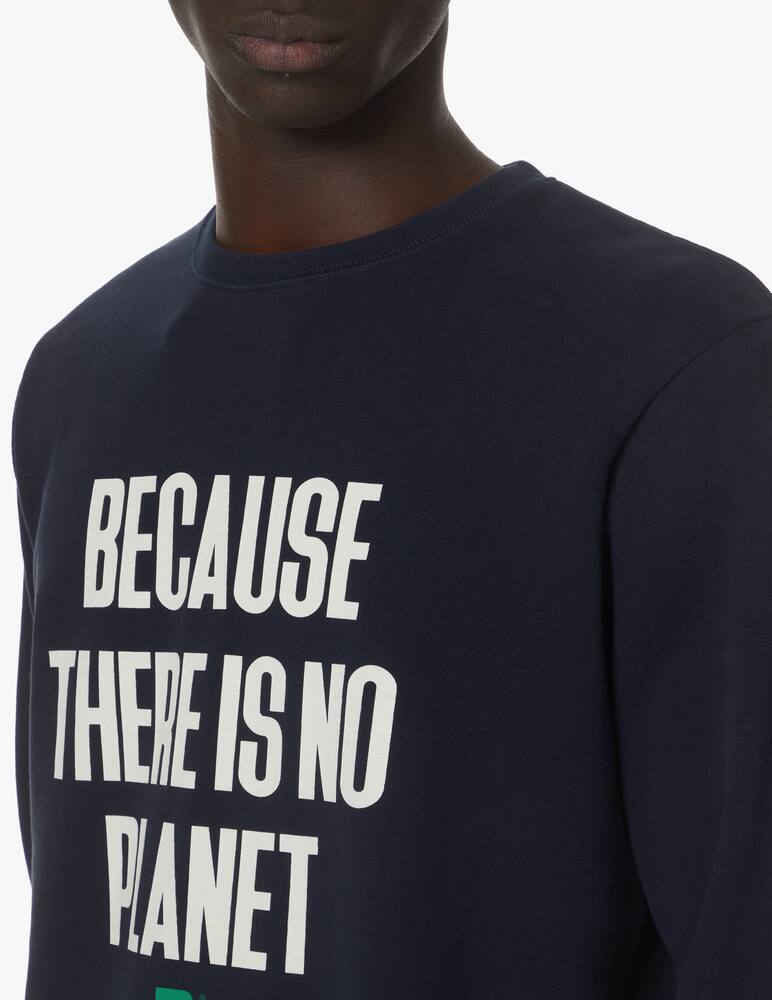 rinascente Ecoalf No planet b roundneck sweatshirt - blue