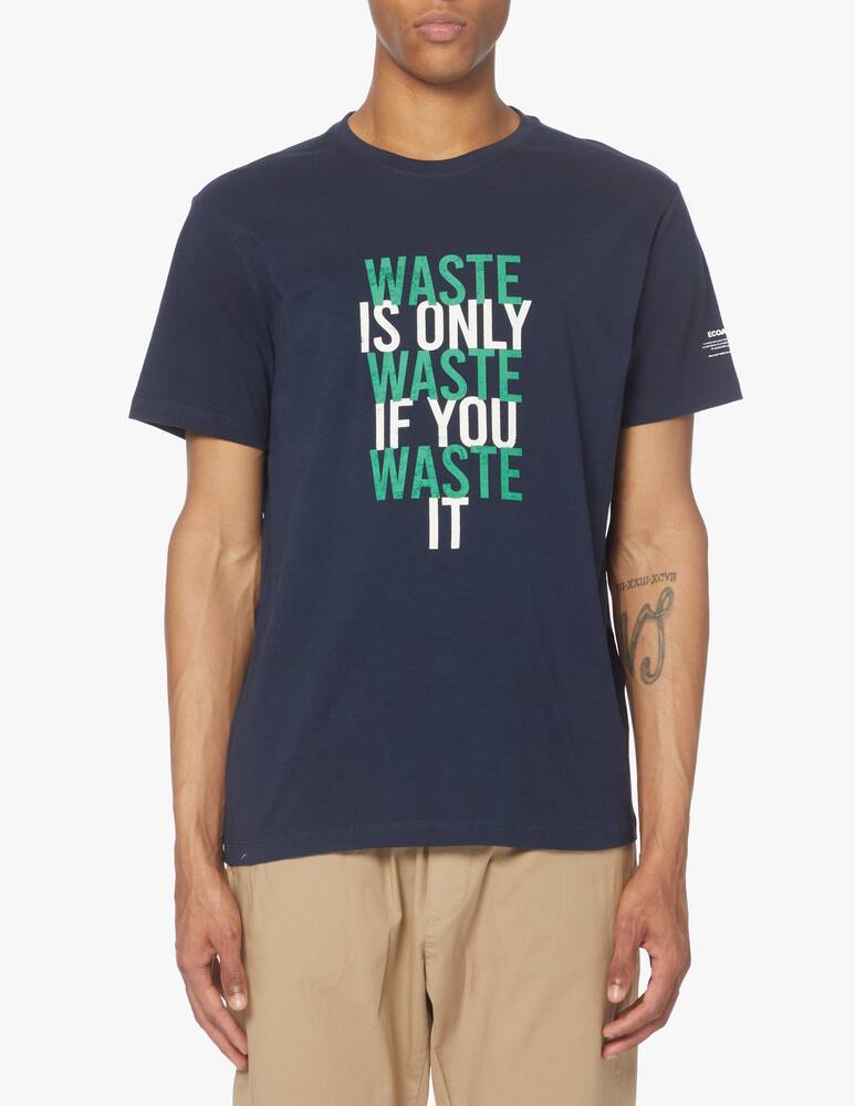 Ecoalf Waste is waste t-shirt - blue - picture 1 Ecoalf Waste is waste t-shirt - blue - picture 1