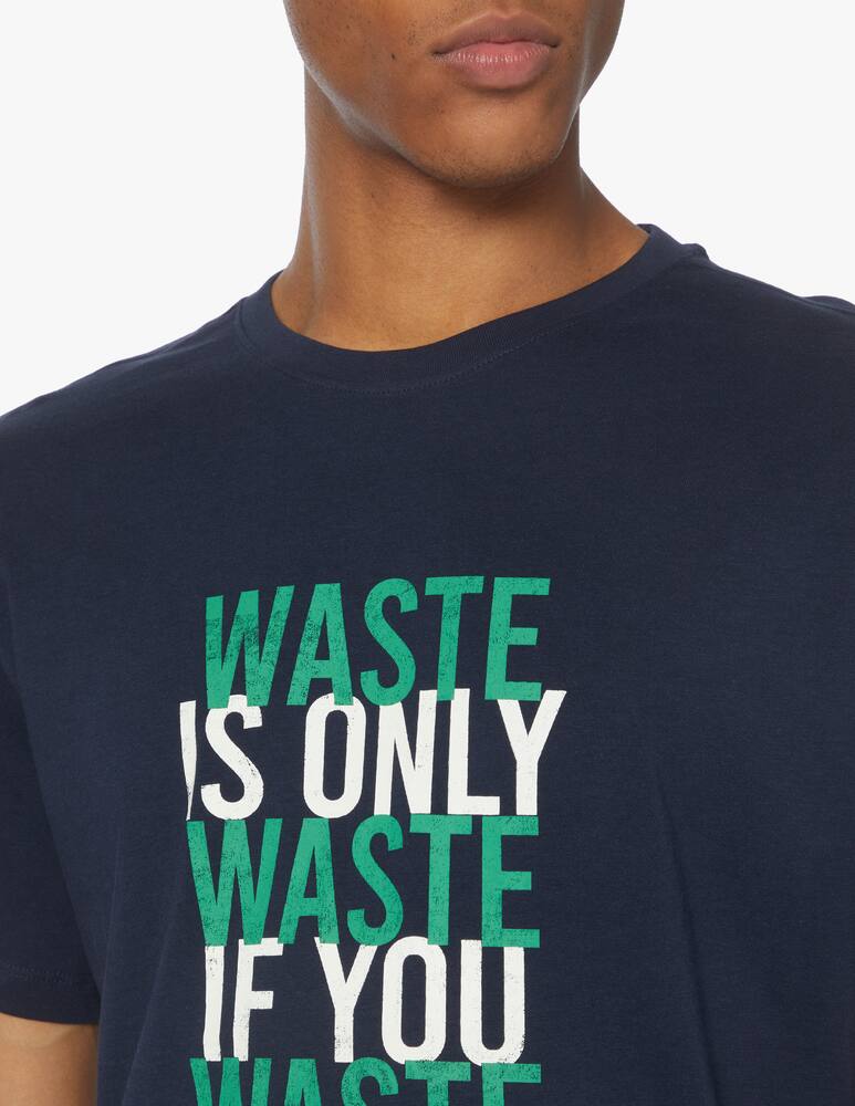 Ecoalf Waste is waste t-shirt - blue - picture 4 Ecoalf Waste is waste t-shirt - blue - picture 4