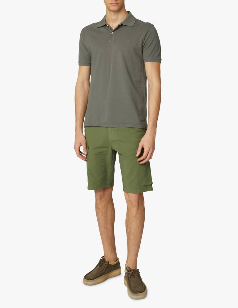 Ecoalf Polo manica corta piquet lavata - verde - immagine 2 Ecoalf Polo manica corta piquet lavata - verde - immagine 2