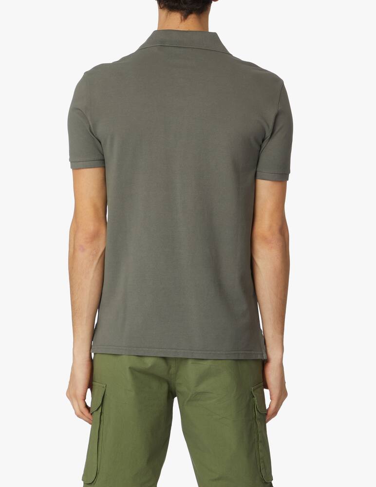 Ecoalf Polo manica corta piquet lavata - verde - immagine 3 Ecoalf Polo manica corta piquet lavata - verde - immagine 3