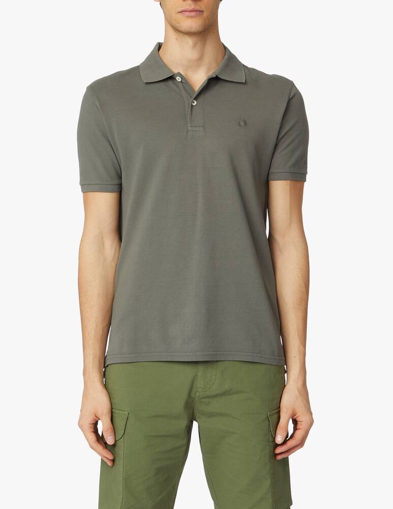 Ecoalf Polo manica corta piquet lavata - verde - immagine 1 Ecoalf Polo manica corta piquet lavata - verde - immagine 1