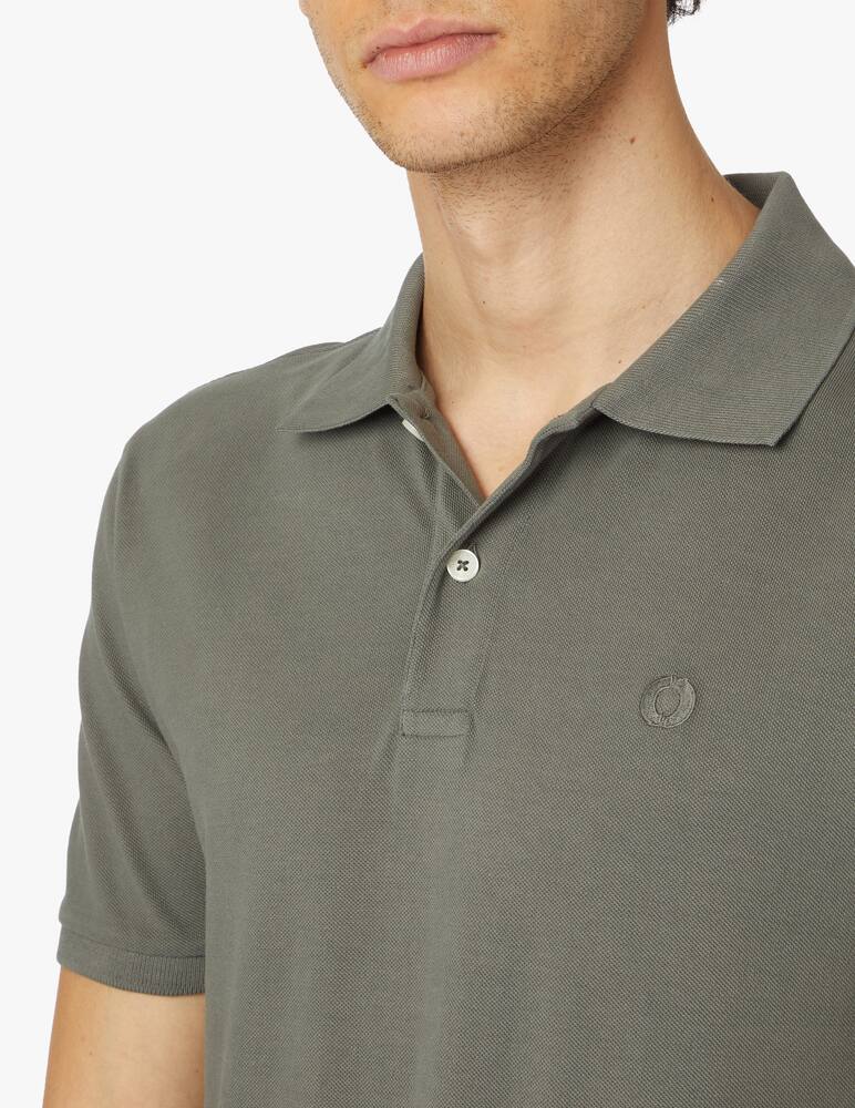 Ecoalf Polo manica corta piquet lavata - verde - immagine 4 Ecoalf Polo manica corta piquet lavata - verde - immagine 4