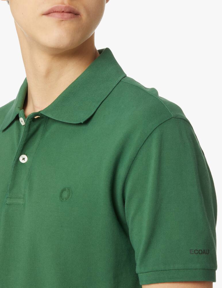 rinascente Ecoalf Washed piquet short sleeve polo - green