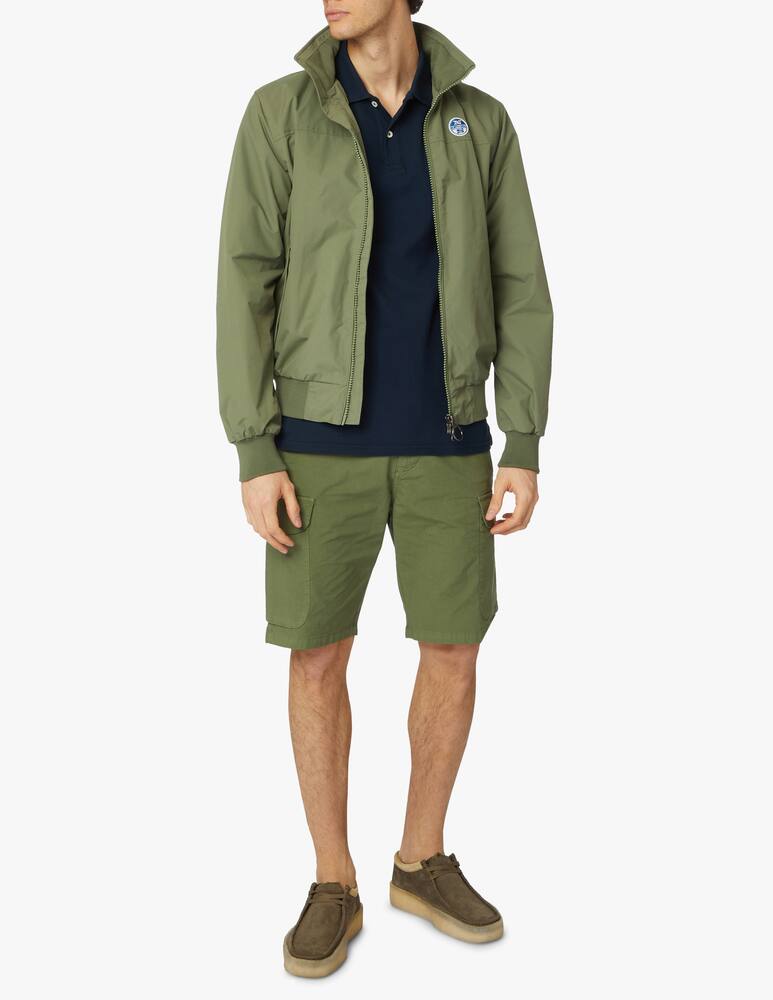 rinascente Ecoalf Washed piquet short sleeve polo - blue