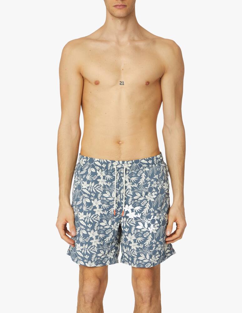 rinascente Ecoalf Patterned swimshort - blue