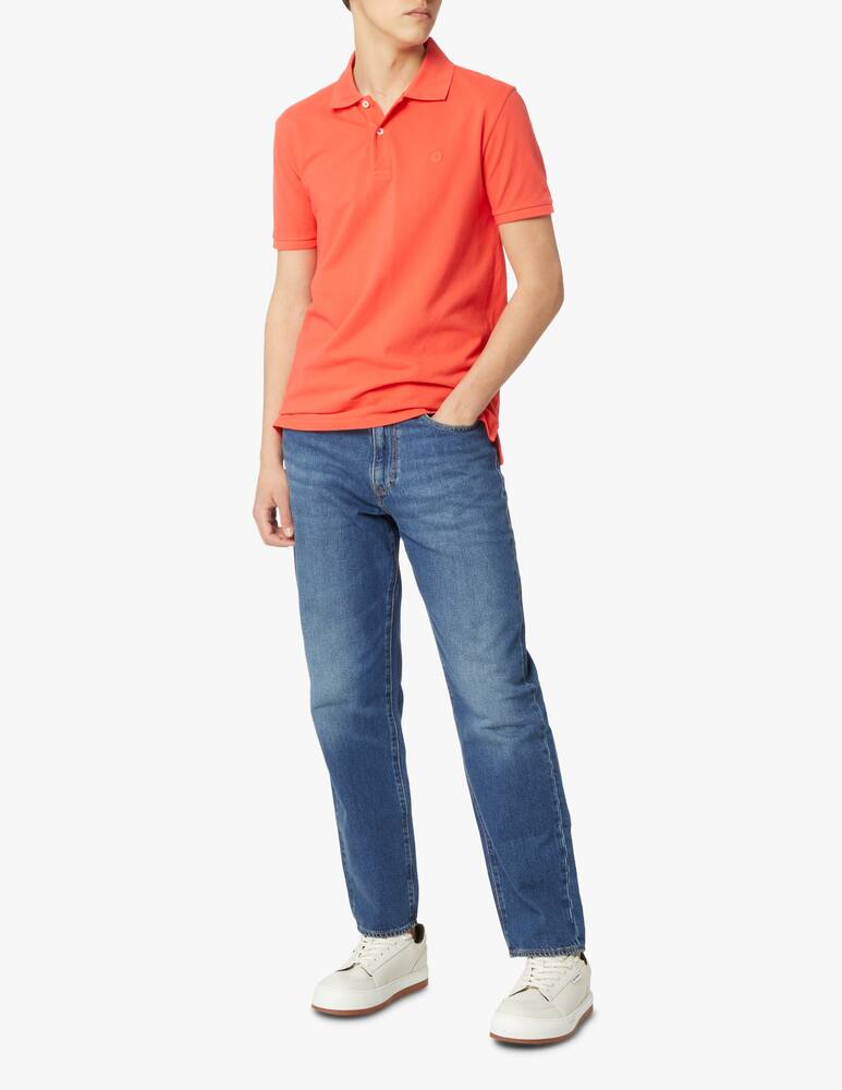 rinascente Ecoalf Polo manica corta piquet lavata - arancione