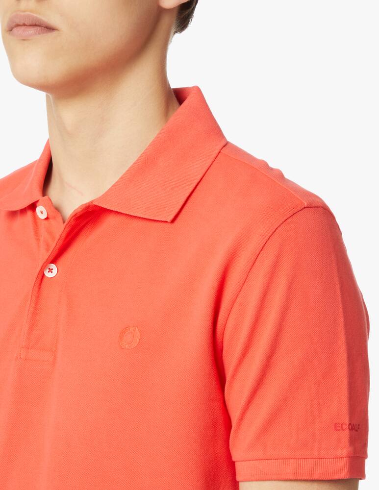 rinascente Ecoalf Polo manica corta piquet lavata - arancione