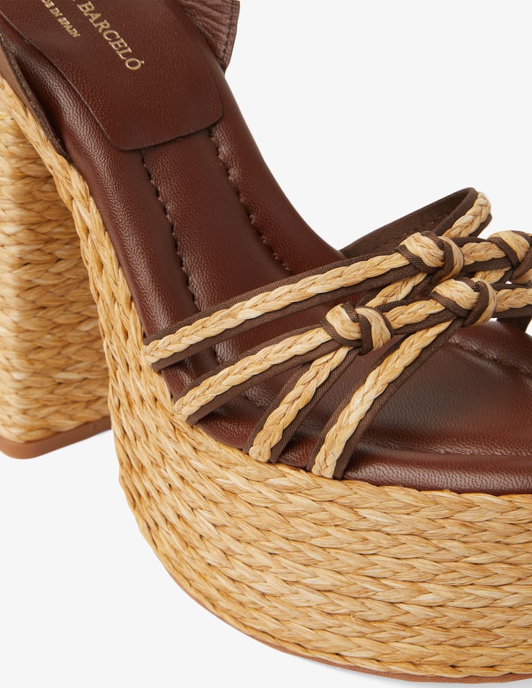 rinascente Paloma Barcelò Sandali zeppa corda con cinturino
