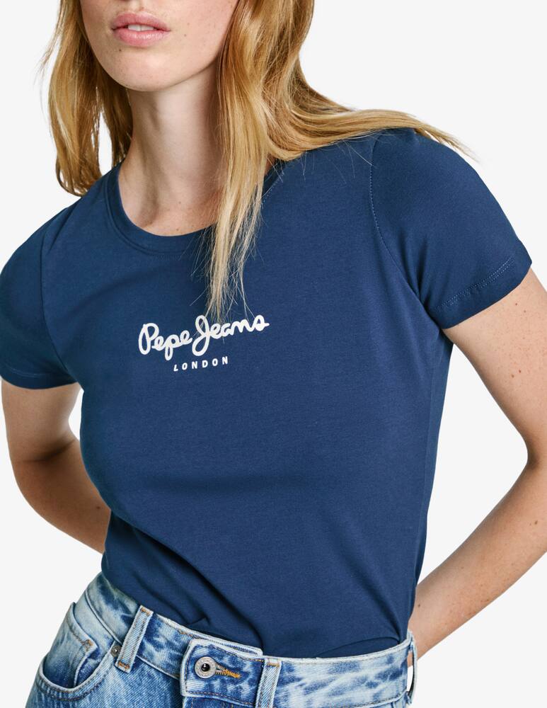 rinascente Pepe Jeans Virginia logo t-shirt