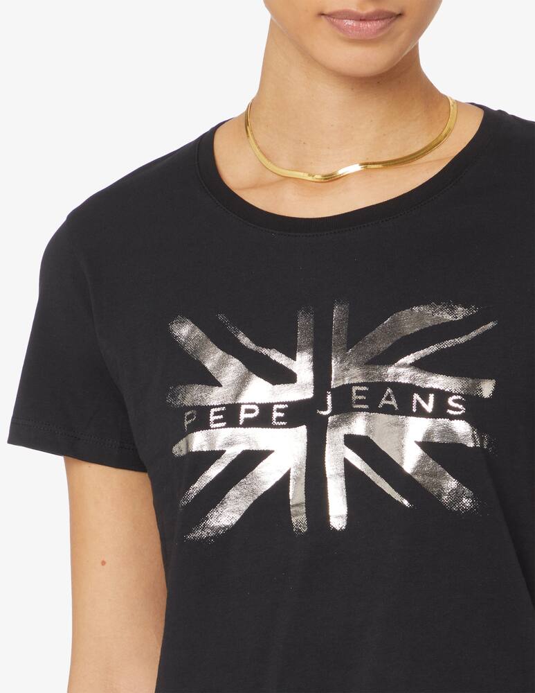 rinascente Pepe Jeans Flag t-shirt - Black