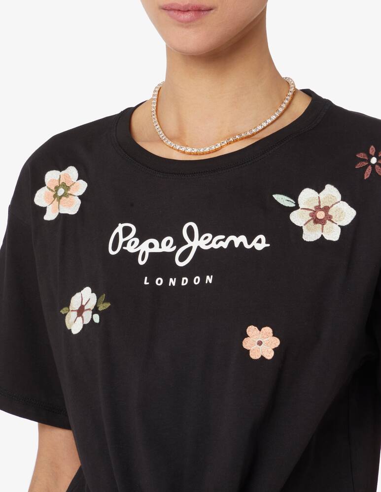 rinascente Pepe Jeans T-shirt nodo - Nero