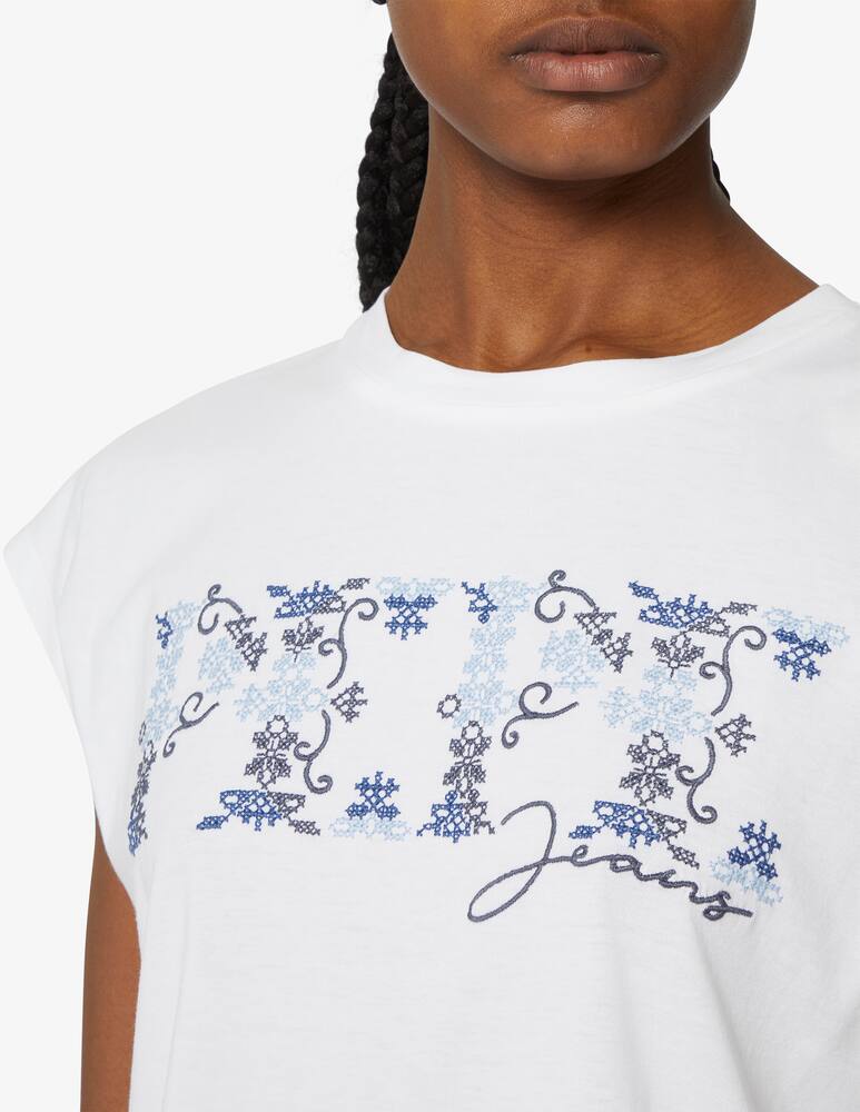 rinascente Pepe Jeans T-shirt ricamo Pepe - Bianco