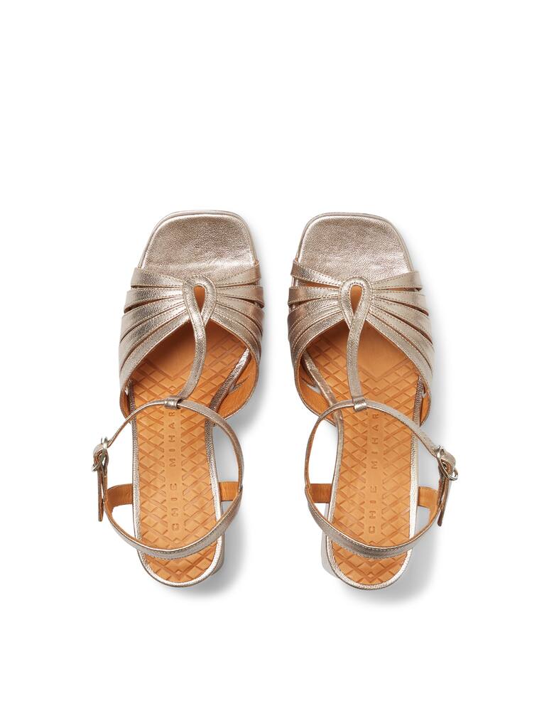 rinascente Chie Mihara Sandali in pelle con platform - argento