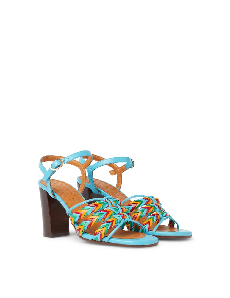 rinascente Chie Mihara Bari leather helled sandals - light blue