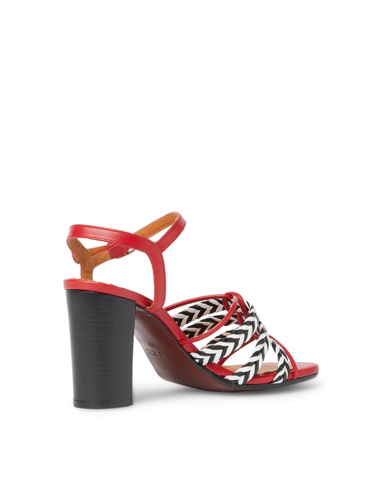 rinascente Chie Mihara Bari leather helled sandals - red
