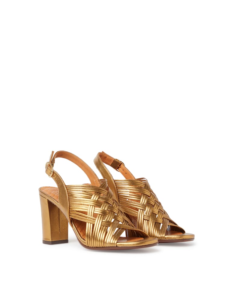 rinascente Chie Mihara Beya leather slingback - gold