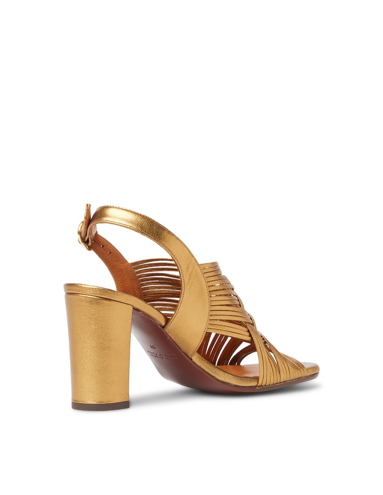 rinascente Chie Mihara Beya leather slingback - gold