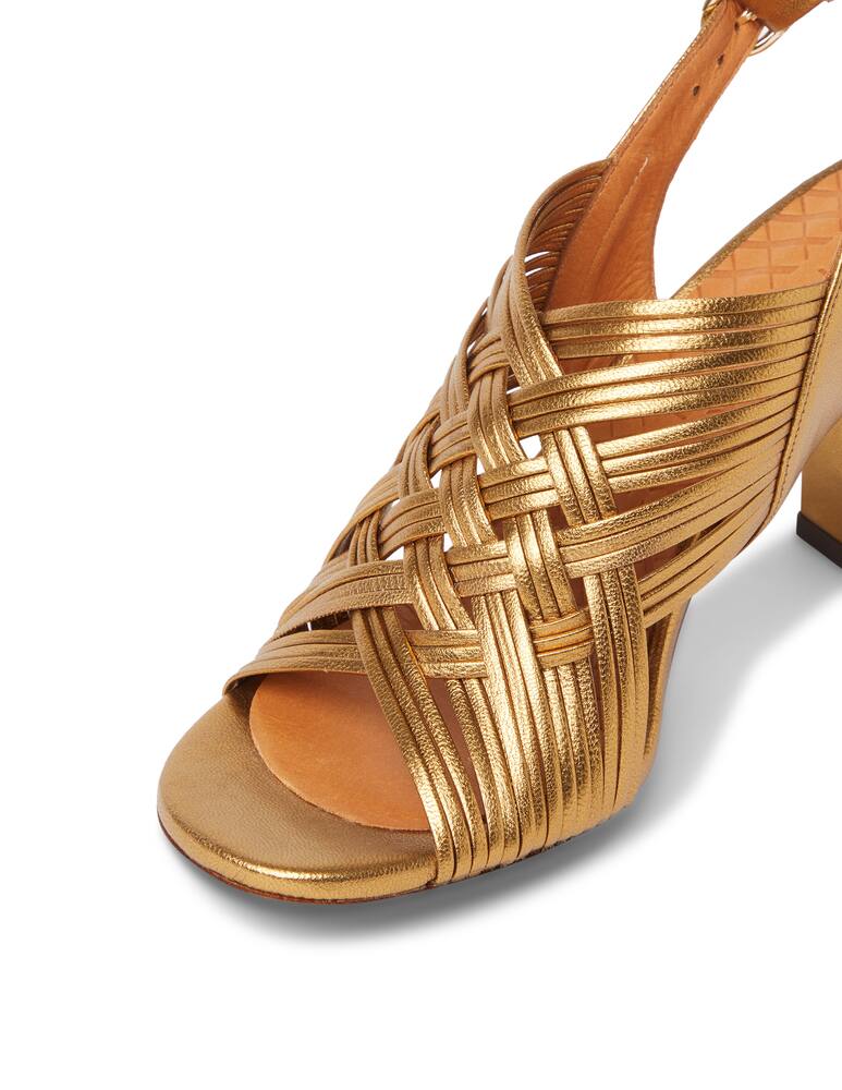 rinascente Chie Mihara Beya leather slingback - gold