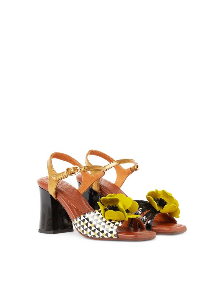 rinascente Chie Mihara Piroca mosaic sandals - black