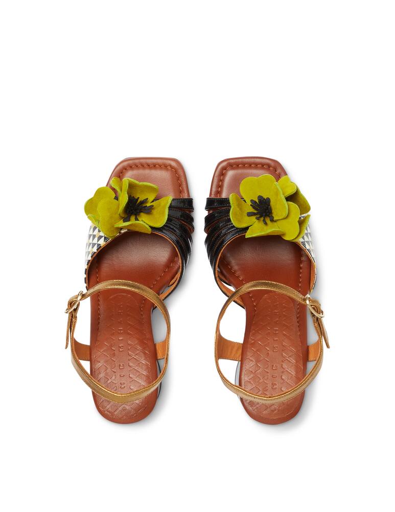 rinascente Chie Mihara Piroca mosaic sandals - black